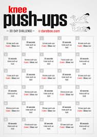 knee push ups challenge