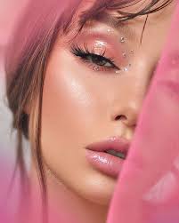 eyeshadow makeup look and pink makeup