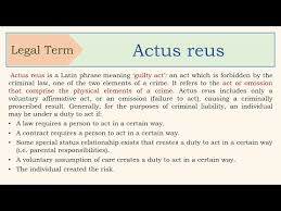 actus reus you