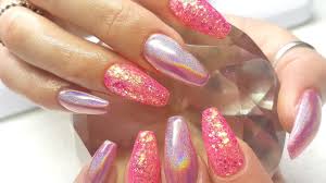 You'll receive email and feed alerts when new items arrive. Acrylic Nails Hot Pink Holo Glitter Nail Design Youtube