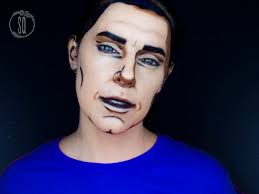 cartoon man makeup tutorial