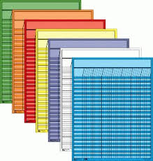 Assorted Colors Incentive Wall Chart Vertical