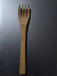Light Brown Bamboo Spoon And Fork Size