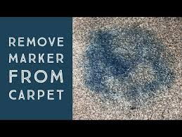 get washable marker out of carpet