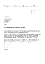 Teacher Resignation Letter Bravebtr