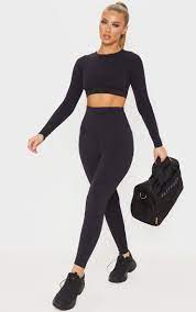 black sculpt luxe super high waist gym