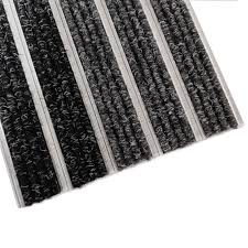 aluminum carpet dust control recessed