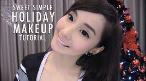 sweet simple holiday makeup tutorial