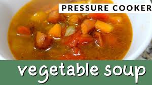 pressure cooker vegetable soup recipe