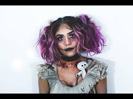voodoo doll halloween makeup by sophia