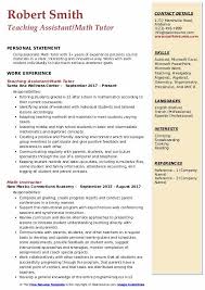 They can make a recommendation letter for student from teacher, especially if they know their students well and will have no reason to deny one who makes a letter request. Math Tutor Resume Samples Qwikresume