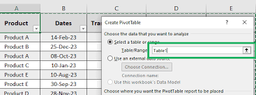 how to create a pivot table in excel