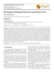 pdf karmayoga in bhagavad gita and