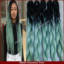 These brilliant colors can be worn by men and women. Two Tone Aqua Green Black Kanekalon Braiding Hair Ombre Braid Hair Products Online