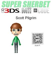 Scanning one in takes you directly to a webpage or video, but it can also unlock there are two ways to scan a qr code on the 3ds: 3ds Mii Qr Code Scott Pilgrim By Geminatearts On Deviantart