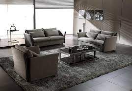 grey modern contemporary fabric sofa