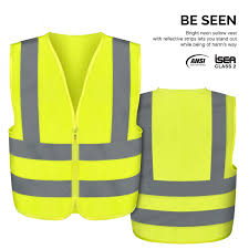 Neiko 53941a High Visibility Safety Vest Large Neon Yellow