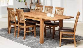 Keep it simple with a basic wood chair sporting one or two horizontal slats, or go for a sleeker look with vertical slats and a. Royal Oak Dining Table Furniture Home Interiors Online Ireland