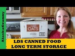 lds canned foods for long term food