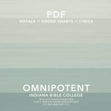 I Will Dwell Omnipotent Lyric Chord Chart Pdfs Voice
