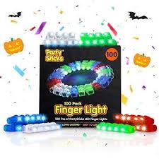 Partysticks Light Up Rings Led Finger Lights 100pk Flashing Glow Rings Wearable Party Favors And Party Supplies For Kids And
