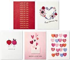 Check spelling or type a new query. Amazon Com Hallmark Valentines Day Cards Assortment 5 Valentine Cards With Envelopes Office Products