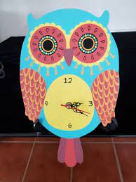 Owl Shaped Wall Clock Brighten Up Any