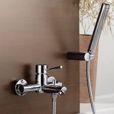 Wall Mount Tub Faucet With Hand Shower
