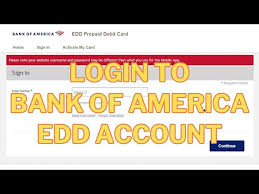 login bank of america edd account