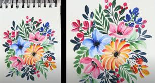 Easy Acrylic Flowers Paintings For