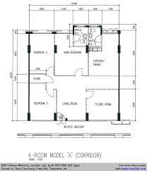 Hdb 4 Room Model A Floor Plan 107 Sqm