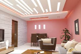 Plafon rumah minimalis juga bisa memberi kesan elegan dan mewah jika diaplikasikan dengan warna cat yang tepat. Plafon Ruang Tamu Minimalis
