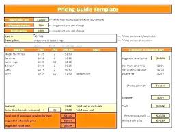 Pricing Spreadsheet Template Peekin Co