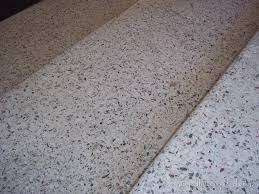 marble chips floor laying