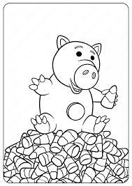 Make a coloring book with looney tunes halloween for one click. Disney Toy Story Hamm Halloween Coloring Pages