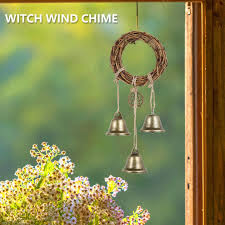 Magic Wind Chimes Wreath 3witch Bell