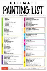 100 Painting Ideas The Ultimate