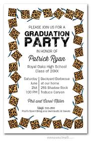 You could use word on your computer. Cheetah Cap With Blue Tassel Graduation Party Invitations