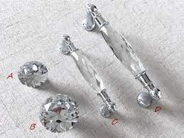 3 75 5 Glass Drawer Pull Crystal Handle
