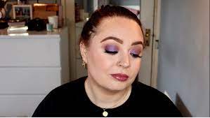 glam purple makeup tutorial irish