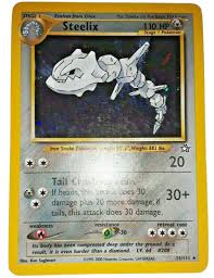 You have 0 of these cards in your collection. Steelix Holo 1st Edition Pokemon Card Neo Genesis 15 111 Pokemon Trading Card Game Pokemon Individual Cards