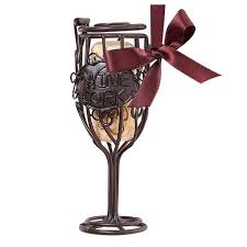Cork Cage Ornament Wine Glass 02 142
