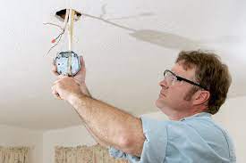 how to install ceiling electrical box