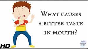 what causes a bitter taste in mouth