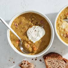 pressure cooker split pea soup with