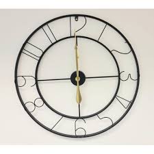 Wall Clock Giant Open Face Metal On Onbuy
