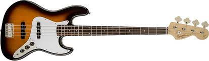 The jazz bass appeared in 1960. Amazon Com Squier By Fender Affinity Series Jazz Bass Laurel Fingerboard Brown Sunburst Musical Instruments