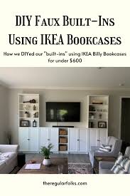 Diy Faux Built Ins With Ikea Billy