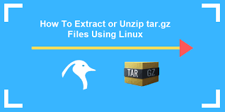 unzip tar gz files from linux command line