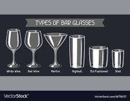 Alcohol Glassware Vector Image